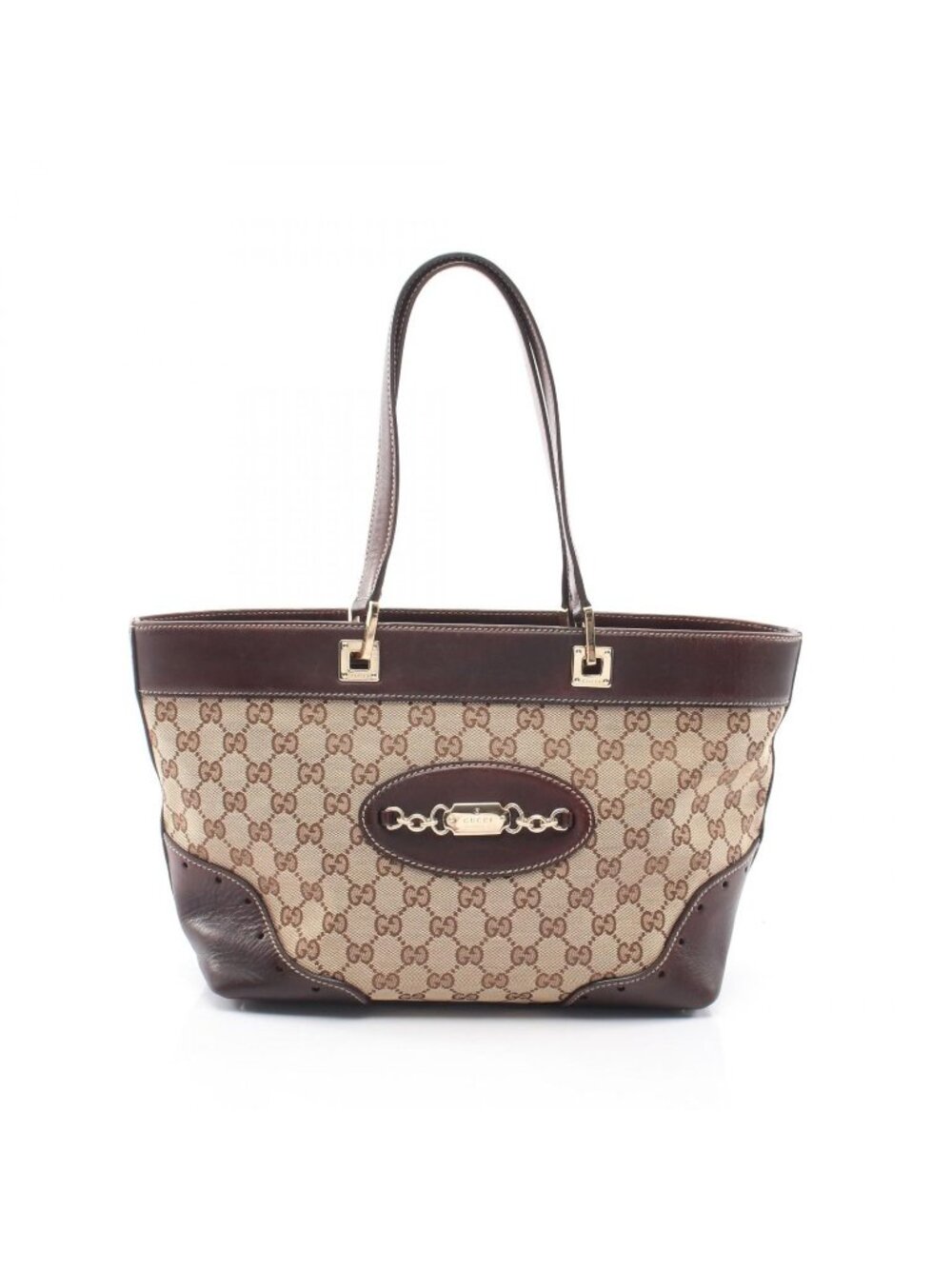 Gucci Tote GG Canvas Beige Brown - Picture 1 of 12